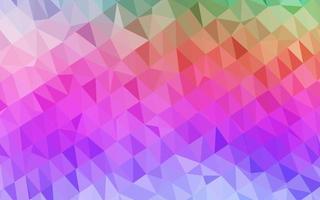 Light Multicolor, Rainbow vector triangle mosaic cover.