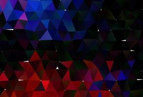 Dark Blue, Red vector triangle mosaic cover.