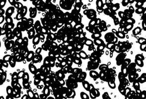 Black and white vector template with circles.