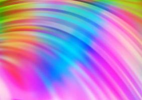 multicolor claro, plantilla de vector de arco iris con formas de burbujas.