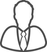 Businessman outline icon png