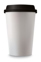 taza de café de papel realista aislada png
