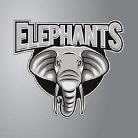 logotipo de la mascota del elefante vector