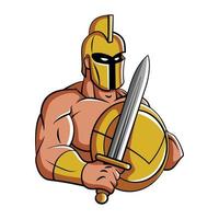 Spartan Mascot Illustration vector