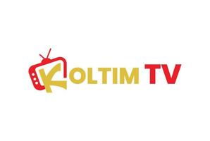 vector letra k y tv logo