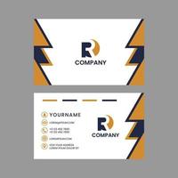 Modern and clean business card design template. vector