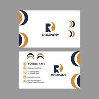 Modern and clean business card design template. vector