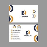 Modern and clean business card design template. vector