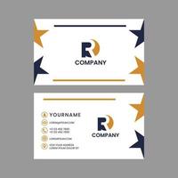 Modern and clean business card design template. vector