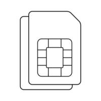 sim card logo vector