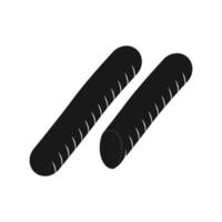 black sausage logo vector