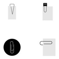 paper clip logo vector