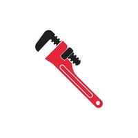 pipe wrench icon vector illustration symbol design