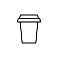 Disposable cup icon vector design templates