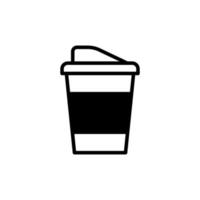 Disposable cup icon vector design templates