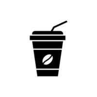 Disposable cup icon vector design templates