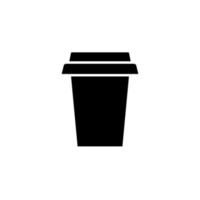 Disposable cup icon vector design templates