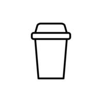 Disposable cup icon vector design templates