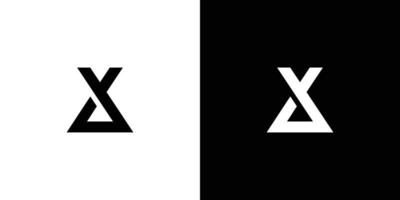 Cool and modern XA logo design vector
