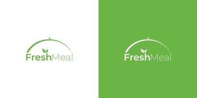 Modern and professional fresh meal logo design 3 vector