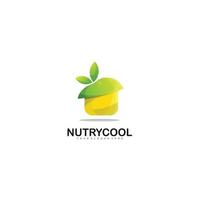 plantilla de ilustración de diseño de logotipo de fruta de limón vector
