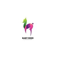 deer logo colorful design template vector