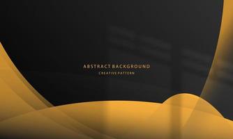 abstract background geometric gradient yellow color ,orange, grey liquid waves shadow overlay eps 10 vector