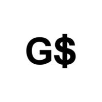 Guyana Currency, Guyanaese Dollar Icon, GYD Sign. Vector Illustration