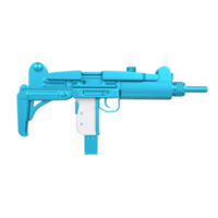 arma uzi aislada en transparente png