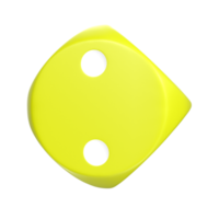 3D Rendering Of Dice Object png