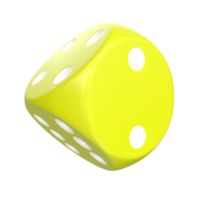 Rendu 3D de l'objet dés png