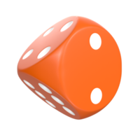 3D Rendering Of Dice Object png