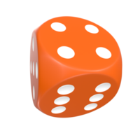 3D Rendering Of Dice Object png