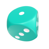 3D Rendering Of Dice Object png