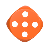 3D Rendering Of Dice Object png