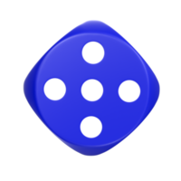 3D Rendering Of Dice Object png