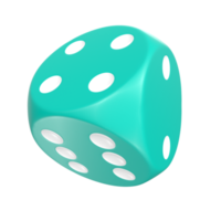 3D Rendering Of Dice Object png