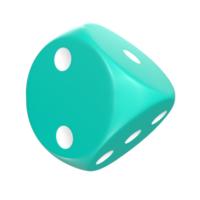 3D Rendering Of Dice Object png