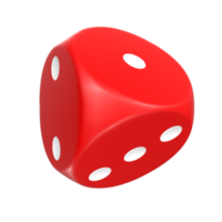 3D Rendering Of Dice Object png