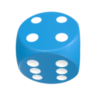 3D Rendering Of Dice Object png