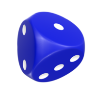 3D Rendering Of Dice Object png