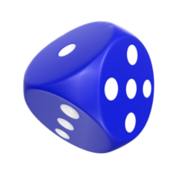 3D Rendering Of Dice Object png