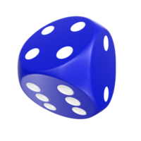 3D Rendering Of Dice Object png