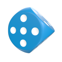 3D Rendering Of Dice Object png