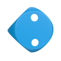 3D Rendering Of Dice Object png