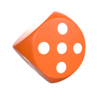 3D Rendering Of Dice Object png