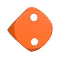 3D Rendering Of Dice Object png