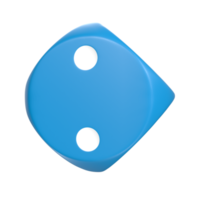 3D Rendering Of Dice Object png