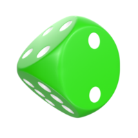 3D Rendering Of Dice Object png