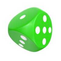 3D Rendering Of Dice Object png